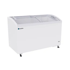 CONSERVADOR DE HELADO CON PUERTA DE CRISTAL CURVO METALFRIO MODELO CHC-400