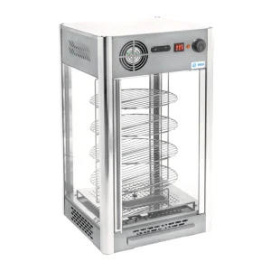 EXHIBIDOR GIRATORIO CON CALENTADOR PARA PIZZAS MIGSA MODELO RTR-108L