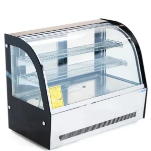 VITRINA EXHIBIDORA DE CRISTAL CURVO MIGSA MODELO GN-900CT