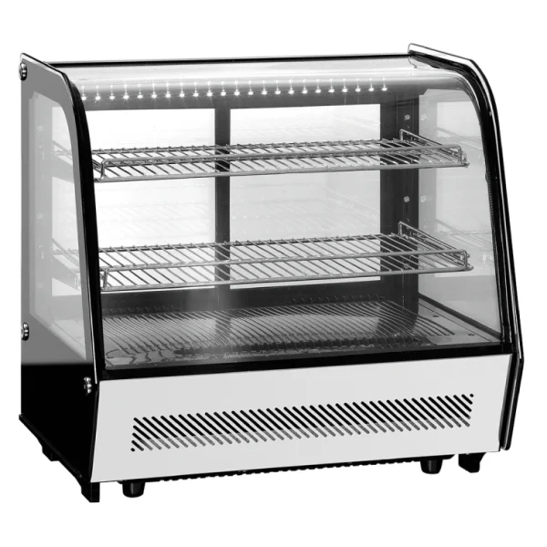 VITRINA REFRIGERADA DE CRISTAL CURVO CON ILUMINACIÓN MIGSA MODELO RTW120L