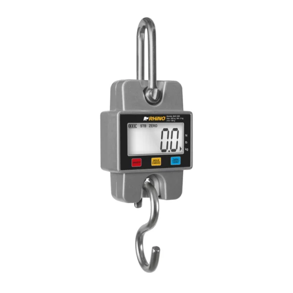 BÁSCULA ELECTRÓNICA COLGANTE DE USO RUDO 300 KG RHINO MODELO BAC-300