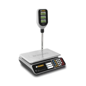 BÁSCULA ELECTRÓNICA MULTIFUNCIONES CON TORRETA 40 KG RHINO MODELO BAR-8T