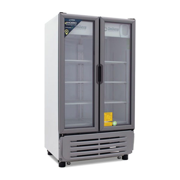 ENFRIADOR REFRESQUERO, 19 PIES CÚBICOS 2 PUERTAS IMBERA, MODELO VR-19-2P